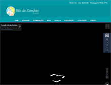Tablet Screenshot of pousadabaiadasconchas.com.br